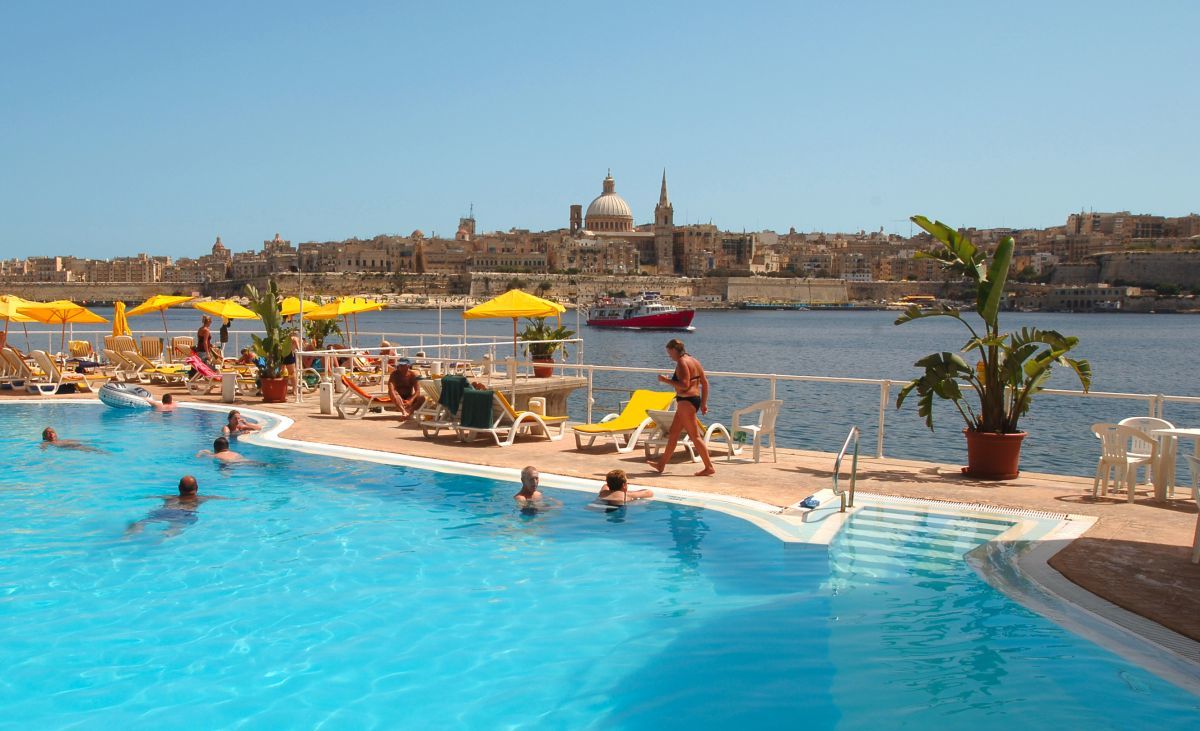 Fortina Spa Resort Sliema Exteriér fotografie St Lucian's Pool